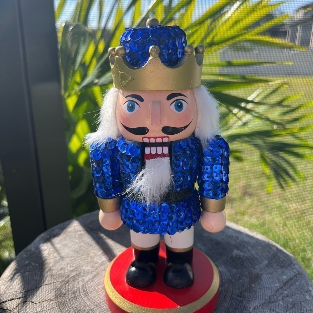 Sequined Nutcracker-Blue